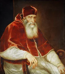 Porträt von Papst Paul III. Farnese, 1543
