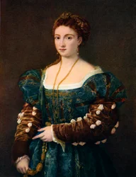 Porträt einer Adligen, oder La Bella, ca. 1536, 1937