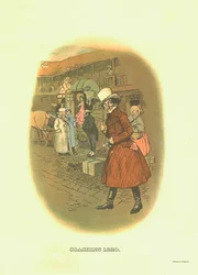 Kutschfahrt, 1820, um 1910