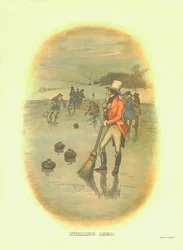 Curling, 1820, um 1910