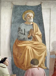 St. Peter als erster Bischof von Antiochia, ca. 1427 (Detail) Fresko