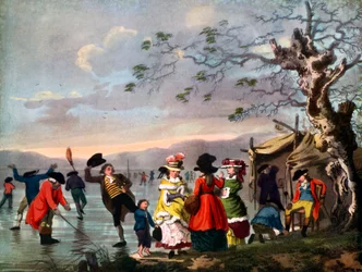 Wintervergnügen: Ein Blick in den Hyde Park vom Schleusentor am Ostende