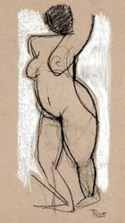 Kohlefigurenstudie
