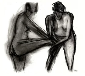 Ausdrucksstarke Nackte Figuren