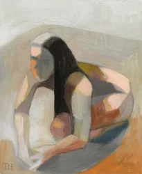 Nachdenkliche Abstrakte Figur