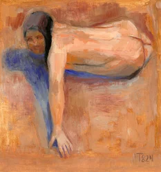 Frau in Warmer Ruhe