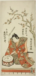 Der Schauspieler Ichimura Shichijuro (Uzaemon X) als Senzaimaru
