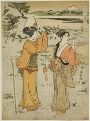 Enoshima, aus der Serie "Der Berg Fuji in den vier Jahreszeiten"