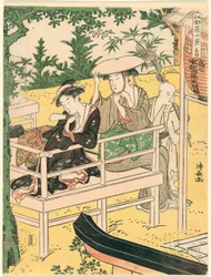 Takata, aus der Serie "Zehn Sommerlandschaften in Edo (Edo natsu jikkei)"
