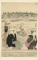 Fähre auf dem Sumida-Fluss
