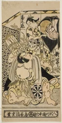 Die Schauspieler Anegawa Shinshiro I und Segawa Kikunojo I