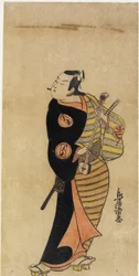 Schauspieler Ichimura Takenoj? IV als der Page Kichisabur?