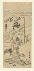 Nakamura Tomijuro in Frauenrolle