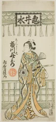 Der Schauspieler Ichikawa Benzo I als Shuntokumaru