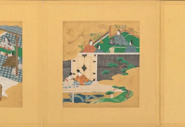 Szenen aus der Geschichte von Genji Genji monogatari, frühes 17. Jahrhundert