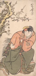 Schauspieler Yamashita Kinsaku II als Sadatos Frau Iwate, 1794-95
