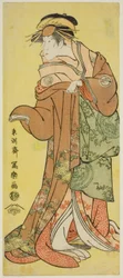 Segawa Kikunojo III in der Rolle der Kurtisane Katsuragi