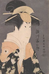 Segawa Tomisaburo II als Yadorigi im Stück Hana Ayame Bunroku Soga, 1794