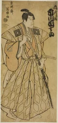 Der Schauspieler Ichikawa Danjuro VI als Fuwa no Bansaku