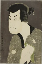 Der Schauspieler Sakata Hangoro III als Fujikawa Mizuemon