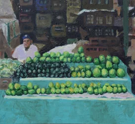 Verkauf von Mangos und Avocados (Bogotá, Kolumbien)