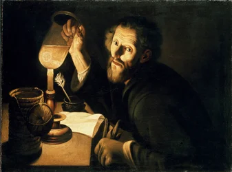 Ein Arzt mit einer Urinprobe, ca. 1630-1633