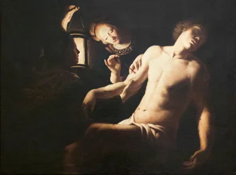 Heiliger Sebastian wird von der Heiligen Irene geheilt