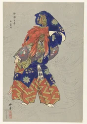 Schauspieler in der Rolle des Drachengottes Kasuga