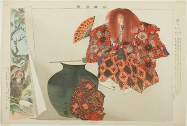 Shojo, aus der Serie "Bilder von No-Aufführungen (Nogaku Zue)"