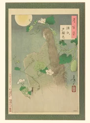 Yugao-Kapitel aus der Geschichte von Genji: Nr. 29 von Einhundert Aspekte des Mondes