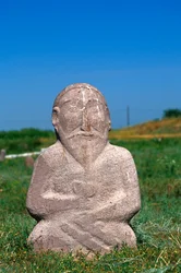 Grabstein des westlichen Türkischen Khanats, 6.-10. Jahrhundert