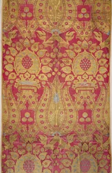 Osmanisches Stoffdesign (gewebte Seide mit Goldfaden)