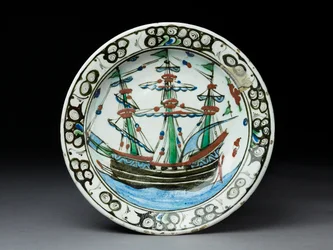 Steinpaste-Schale mit Unterglasur-Dekoration, Iznik, ca. 1620-30