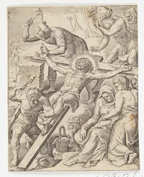 Christus ans Kreuz genagelt