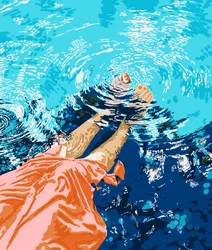 Sommerpool-Entspannung