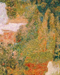 Lebendige Pinselstrichlandschaft