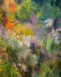 Lebendiges Gartenabstrakt