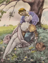 Brunelleschi-Illustration für Contes et Nouvelles de La Fontaine
