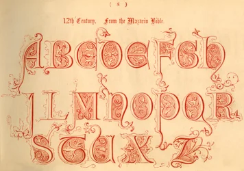 12. Jahrhundert. Aus der Mazarin-Bibel, 1862