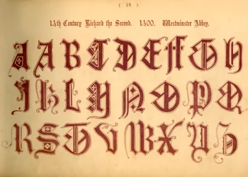 14. Jahrhundert. Richard der Zweite. 1400. Westminster Abbey, 1862