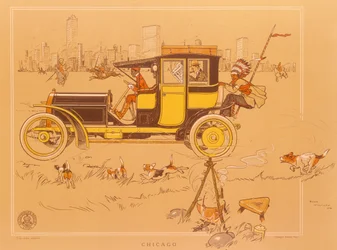 Ein Berliet-Auto in Chicago, Amerika