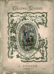 Ein Weihnachtssouvenir, Titelseite der Noten, ca. 1860er Jahre
