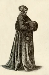Eine niederländische Dame in Outdoor-Kleidung, 1640, 1937