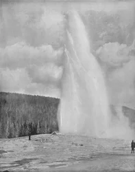 Ein Geysir im Yellowstone Park, 19. Jahrhundert