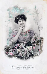 Ein guter Kuss, französische Postkarte