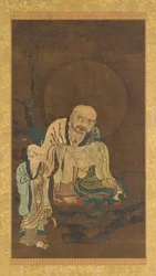 Ein Luohan und ein Begleiter, Ming-Dynastie, 1368-1644