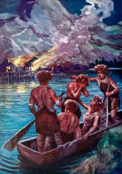 Eine neolithische Katastrophe, um 1920