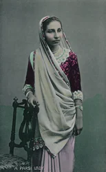 Eine Parsi-Dame, um 1930er Jahre