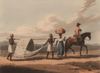 Ein Pflanzer und seine Frau auf einer Reise, 1816
