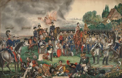 Ein heiliger Moment nach der Völkerschlacht am 18. Oktober 1813